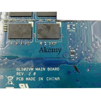 Amazoon ROG GL502VM Laptop placa-mãe Para Asus GL502VM GL502VML GL502V GL502 original da placa-mãe, 8G de RAM I7-6700HQ GTX1060-6G