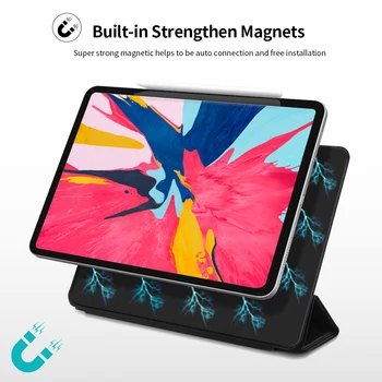 Caso Para o iPad Ar 4 2020 10.9 polegadas Magnético Multi-Dobre Ultra Slim Tampa à prova de Choque Para Pro 11 12 9 2020 2018 Casos