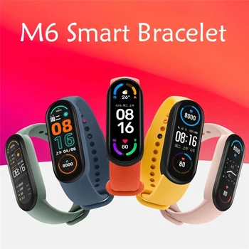 2021 M6 Smart Watch Homens Mulheres Monitor De Frequência Cardíaca Smartwatch De Fitness, Acompanhamento De Esportes Bracelete Para Apple Xiaomi Ios Android Telefone