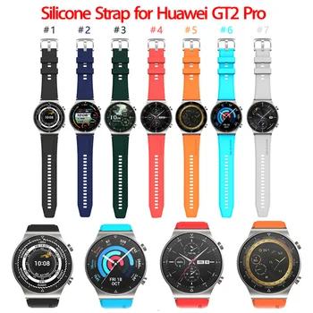 2021 Pulseira de Silicone Para Huawei Assistir GT2 Pro 2021 Moda Pulseira de Silicone Substituição Watchbands Para Huawei GT2 Pro Smartwatch
