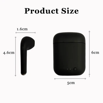 Mini-2 TWS Fones de ouvido sem Fio Bluetooth 5.0 Fones de ouvido de Esportes Fones de ouvido Fone de ouvido Com Microfone Caixa de Carregamento Para iPhone Xiaomi PK i9s i7s