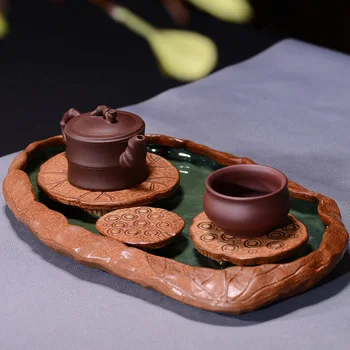 A Alta Qualidade Cerâmica De Kung Fu De Chá De Armazenamento De Água Bandeja De Chá Tabela Xícara De Chá Pires Bandejas Seco Bolha Bandeja De Cerimônia Do Chá Acessórios