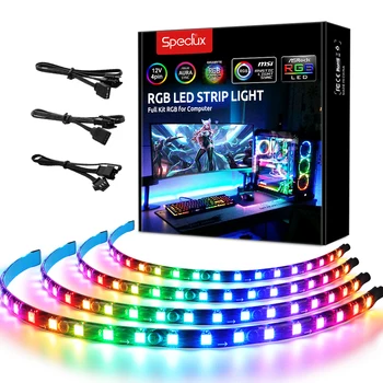 Speclux Endereçável ARGB Digital, Magnético do arco-íris PC Luzes Caso de 5V 3-Pin header Compatiable com a ASUS Aura de SINCRONIZAÇÃO, MSI Místico