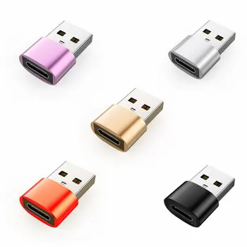 Tipo-C Fêmea Adaptador de Carregamento USB Escudo Redondo Pequeno E Conveniente Tipo-c Interface Durável Conversor