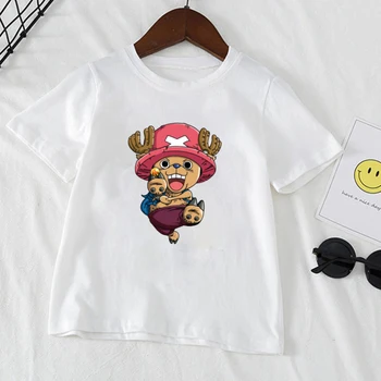 Legal harajuku anime Criança t-shirt, T-shirt kids venda Quente da temporada de Uma Peça ummer Casual Tops Tee Luffy Menino Menina Crianças