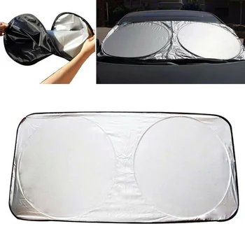 UV Refletindo Dobrável pára-brisa Frontal, Sol, Sombra Carro Material da Viseira para Raios de Protecção contra o Calor Interior Accessorie