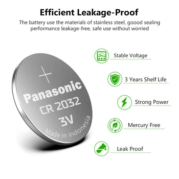 PANASONIC 15Pcs de marca original cr2032 cr 2025 cr2016 nova bateria de 3v botão de célula tipo moeda de pilhas para o relógio do computador