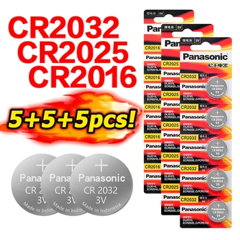PANASONIC 15Pcs de marca original cr2032 cr 2025 cr2016 nova bateria de 3v botão de célula tipo moeda de pilhas para o relógio do computador