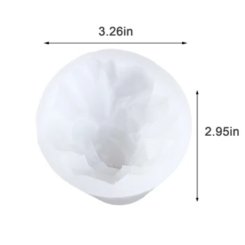 A vela do Molde de Vela Para Fazer DIY Aroma da Vela do Molde de Resina Molde tridimensional Iceberg Rombo 3D Molde de Silicone