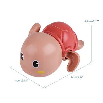 1 PCS Bonito dos desenhos animados de Animais Tartaruga Clássico o Bebê de Água Brinquedo Infantil de Natação de Tartaruga liquidada Cadeia de Mecânica Crianças Baby Beach Banheira Brinquedos