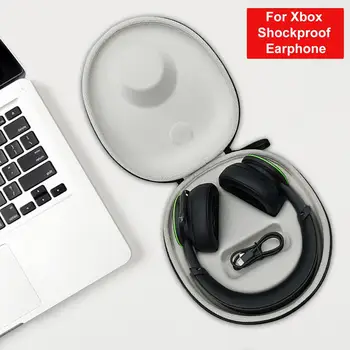 À prova de choque do EVA Fone de ouvido Caso Difícil de Armazenamento Portátil Fone de ouvido Caso Impermeável Fones de ouvido Bolsa maleta Para XBOX Série X/S