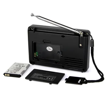 V115 FM AM Portátil Multi-Função Rádio com MP3, USB, Suporte de Gravação, cartão do TF, Função do Temporizador