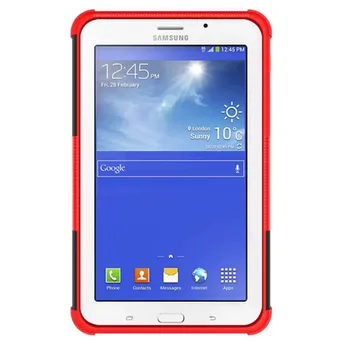 Serviço pesado Para Samsung Tab 3 lite T110 Caso Armadura PC&TPU à prova de Choque Capa para Samsung Galaxy Tab 3 Lite 7.0