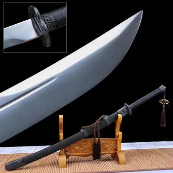Mão Forjada Chinês espadas Casa e decoração Sobrevivência ao ar livre Samurai Pronto para Lutar Espiga Cheia de Antiguidades Facas Facões Dao Catana