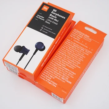Xiaomi Básica Fone de ouvido Mi Fresco de Pistão, de 3 De Ouvido de 3,5 MM do Fone de ouvido Com Microfone Para Redmi Nota 8 8pro K20 K30 Pro 7 Mi 9 9T A3 Poco X3 F2