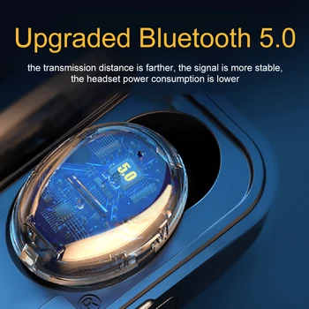 2021 F9-5 Impermeável Aparelhagem hi-fi, Bluetooth 5.0 CVC 8.0 Redução de Ruído sem Fio Estéreo TWS Display de LED de Fone de ouvido do Telefone de Carregamento Caso