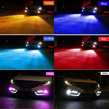 Carro DIODO emissor de Luz de Nevoeiro Para Subaru Legacy 2010 2011 2012 2013 Foglamp Lâmpadas de Gelo Lâmpada Azul Branco Amarelo Vermelho luzes Diurnas de led