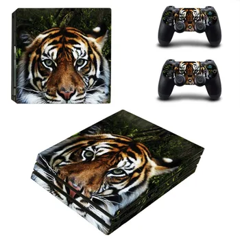 Tiger Pro PS4 Pele Adesivo Decalque para Sony PlayStation 4, Console e 2 Controlador de PS4 Pro Adesivo de Pele de Vinil