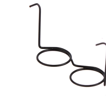 5PCS /set Óculos Para BJD Boneca Acessórios Preto Mini Óculos de Armação de Boneca, Acessórios Combinando Rodada do Quadro Lensless Retro Boneca