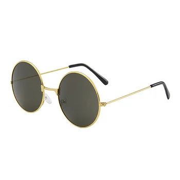 Óculos redondos Homens Mulheres Steampunk Óculos de sol Vintage Sunglasse Mulheres Marca o Designer de Óculos Redondos 2020 Novo Espelho UV400