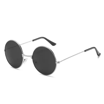 Óculos redondos Homens Mulheres Steampunk Óculos de sol Vintage Sunglasse Mulheres Marca o Designer de Óculos Redondos 2020 Novo Espelho UV400