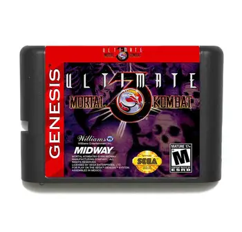 Ultimate Mortal Kombat 3 16 bits MD Cartão de Jogo Para o Sega Mega Drive Para Gênesis