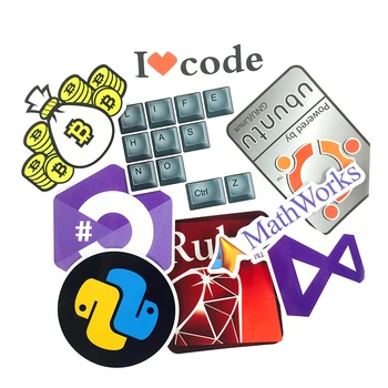 23pcs/monte Internet Java, Js, Php, Html Nuvem janela de Encaixe Bitcoin Linguagem de Programação Logo Adesivos Para Laptop Carro Diy Adesivos