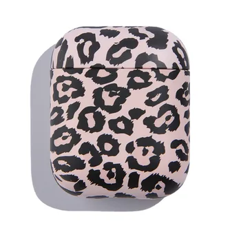Para Airpods 1 estojo de Plástico PHard Caso Pink Leopard Impressão de Impressão de Zebra design Dividido PC fone de ouvido escudo protetor Para Airpods pro 3