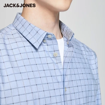 JackJones Homens Algodão, Marcada Regular fit Business Casual Camisa de manga comprida|220105572