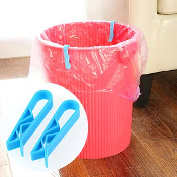 10 pedaços de saco de lixo de fixação do clipe de família de armazenamento do saco de lixo pode bloquear o clip fivela criativo antiderrapante saco de lixo de plástico clip