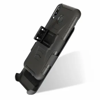 Híbrido Armadura Case Para Samsung Galaxy S10e S10 J4, j6 além de primeiro-CORE A9 A7 j7 J8 J3 2018 Pesados Clip de Cinto Suporte de apoio, Caso