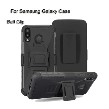 Híbrido Armadura Case Para Samsung Galaxy S10e S10 J4, j6 além de primeiro-CORE A9 A7 j7 J8 J3 2018 Pesados Clip de Cinto Suporte de apoio, Caso