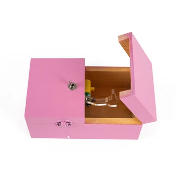 Engraçado Brinquedos Desliga-se Inútil Caixa Criativa Máquina de Madeira, Caixa de Presentes ou Mesa de Brinquedos Brinquedo divertido Presente para as Crianças brinquedos interativos