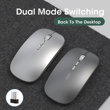 Niye Mouse Bluetooth sem Fio do Computador Silenciar o Mouse Para o iPad, Laptop Notebook PC USB Silencioso Ratos Recarregável DPI Ajustável Mouse