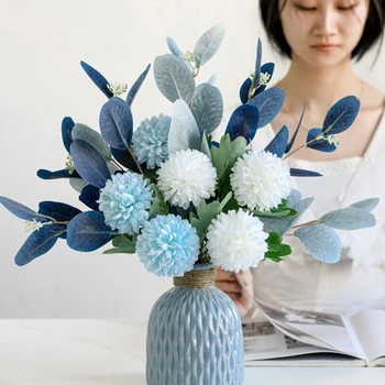 Simulação Nórdicos Buquê Mesa De Jantar Floricultura Decoração De Flores Mori Estilo