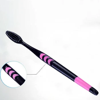 10 Peças de Bambu Escova de dentes Macia Escova de Dente Carvão Adultos Escovas de carvão vegetal de Bambu fibra escova de dentes