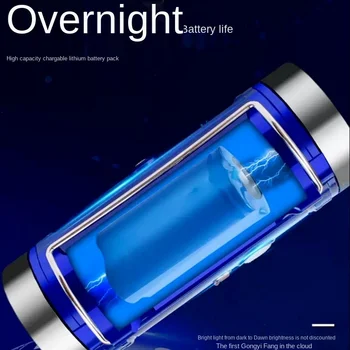 Uper Brilhante Led blue (Azul Led de Luz Branca e Amarela Luz Branca Lanterna Recarregável Exterior de Longo alcance de Tempo de Vida da Bateria Impermeável