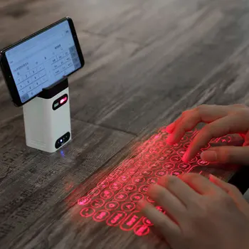 LEING FST Laser Virtual Teclado Bluetooth sem Fios do Projector Teclado do seu Telefone Para o seu Computador no Iphone Almofada Portátil Com Função Mouse