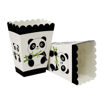 Panda Talheres Descartáveis Panda Xícaras De Chá De Bebê De Canudos Festa De Aniversário, Decorações De Crianças Favores Do Partido Talheres Descartáveis Conjunto