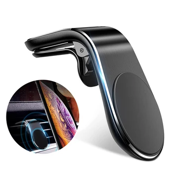 Magnético Carro Titular do Telefone para o iPhone 12 11 X Samsung Xiaomi Carro de Ventilação de Ar Ímã Ficar no GPS do Carro do Monte do Telefone Móvel Stand