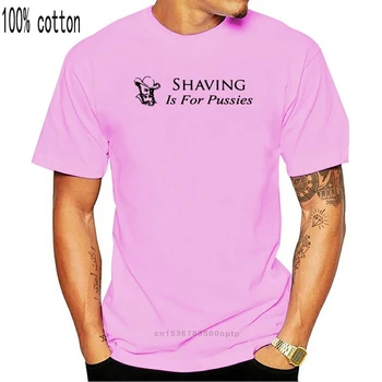2020 Nova Moda de Verão de Barbear É para Maricas Barba, Bigode Bruto Engraçado de IMPRESSÃO PRETO de Homens TShirt O-Tops com Decote em Camisetas