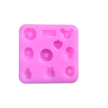 Mini Pedra Preciosa Molde Molde De Silicone - Miniatura De Alimentos, Doces, Jóias, Amuletos (Epóxi, Fondant, Barro, Resina)