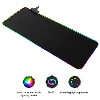 1 pcs Colorido RGB luminosa Symphony tapete de rato Gaming mouse pad Colorido RGB Gaming Mouse Pad Grande Mouse Pad