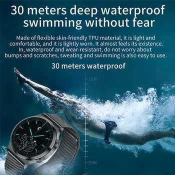 LIGE 2021 Nova marca de Luxo relógios de homens de Aço banda de Fitness relógio de frequência Cardíaca pressão arterial controlador de Atividade Inteligente relógios Para Homens
