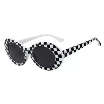 Óculos de Kurt Coba Óculos de sol Transparente Limpar Lentes de Óculos Vintage NIRVANE Oval Óculos Clássico da Moda de Óculos de Sol