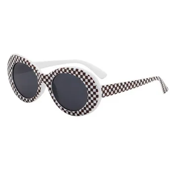 Óculos de Kurt Coba Óculos de sol Transparente Limpar Lentes de Óculos Vintage NIRVANE Oval Óculos Clássico da Moda de Óculos de Sol