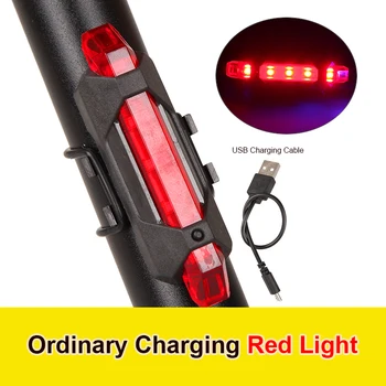 Roda de USB Recarregável LED 4 Modos de Bicicleta Bicicleta Bicicleta Dianteiro e Traseiro faróis de Cauda Lâmpada Impermeável Luz Traseira da Cauda Luz de Moto