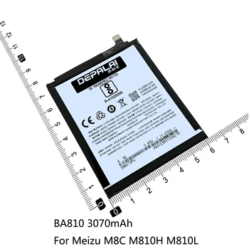 BA810 BA811 BA813 BA852 Bateria Para o Meizu M8C M810H M810L Meilan6T M6T M811H M811Q V8Pro M813Q X8 Bateria de Alta Qualidade