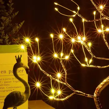 108 DIODO emissor de Luz da Árvore de Gypsophila Luz da Noite Pérola Bonsai Tabela Toque Luzes da Árvore de Interiores Ramo de Árvore Lâmpadas de Casamento de Dia dos Namorados