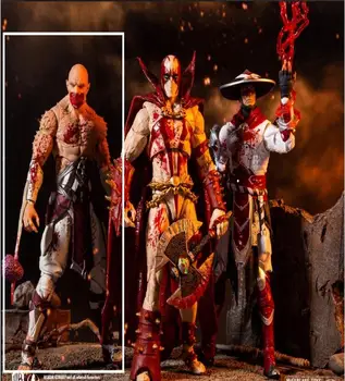 McFarlane Mortal Luta De Sangue Versão Roupas Brancas Baraka Móveis Bonecas Figura Modelo De Moda T26